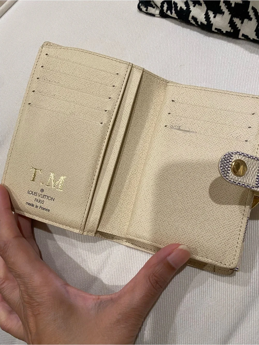 Louis Vuitton LV Damier Azur French Purse Wallet Orig. Retail Price $750